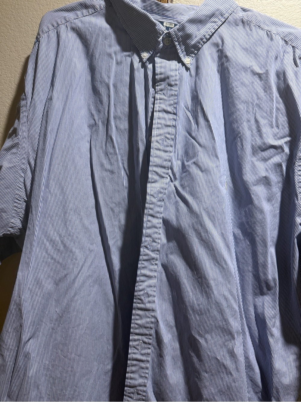 Ralph Lauren Men's Blue Pinstripe Button-Down Shirt